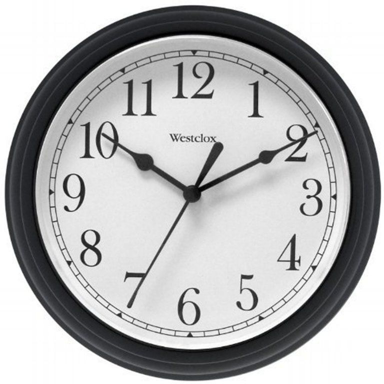 Wall Clock Simplic Black 8.5in (6013171)