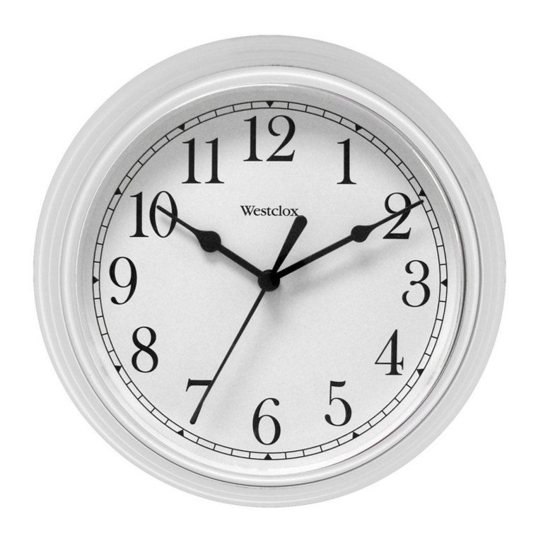 Wall Clock White 8.5in (64543)