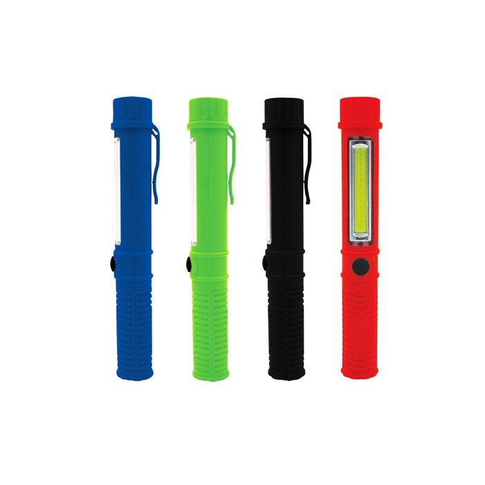 COB LED and 1 LED Pocket Light Assorted Colours (08-2186)