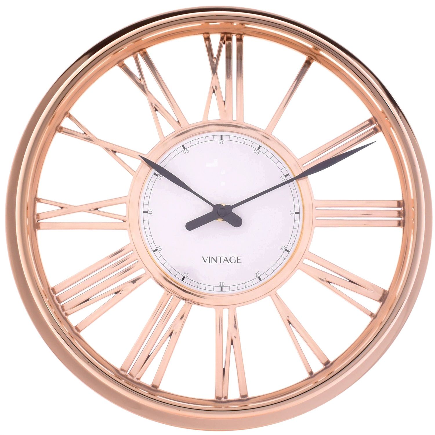 Vintage Wall Clock Gold 33 cm (12.9 in.) (423-280266)