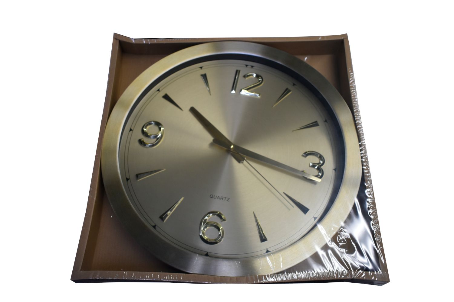 Wall Clock Gold (423-161190)