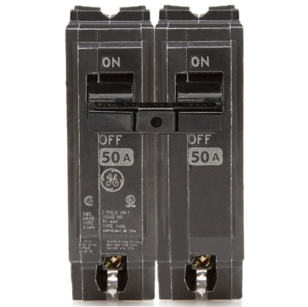 THQL2150 1in Circuit Breaker 2 Pole 50 Amp