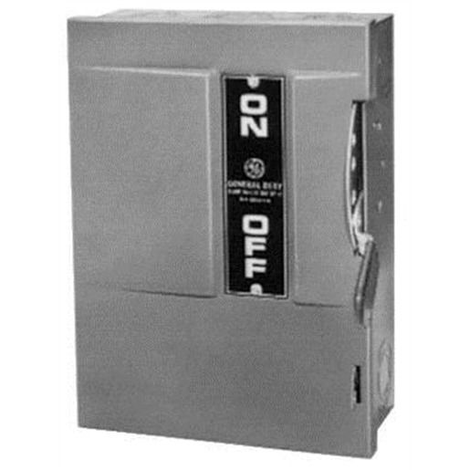 GE TG4322 3P Isolator Switch Fusible 60Amp 240VAC Weatherproof