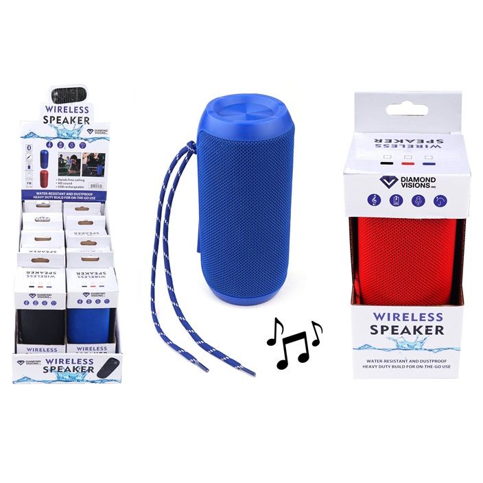 Rechargeable Wireless Speaker Assorted Colours (11-3082)