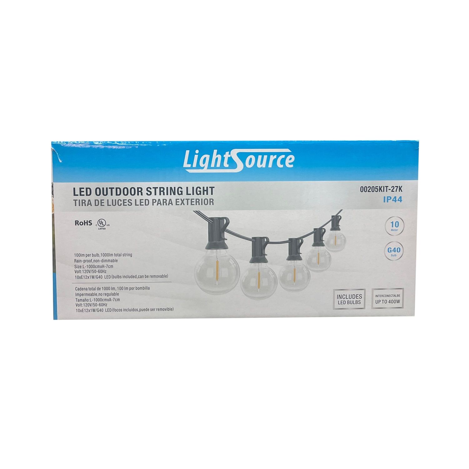 Lightsource String Light 10pc (00205KIT-27K)