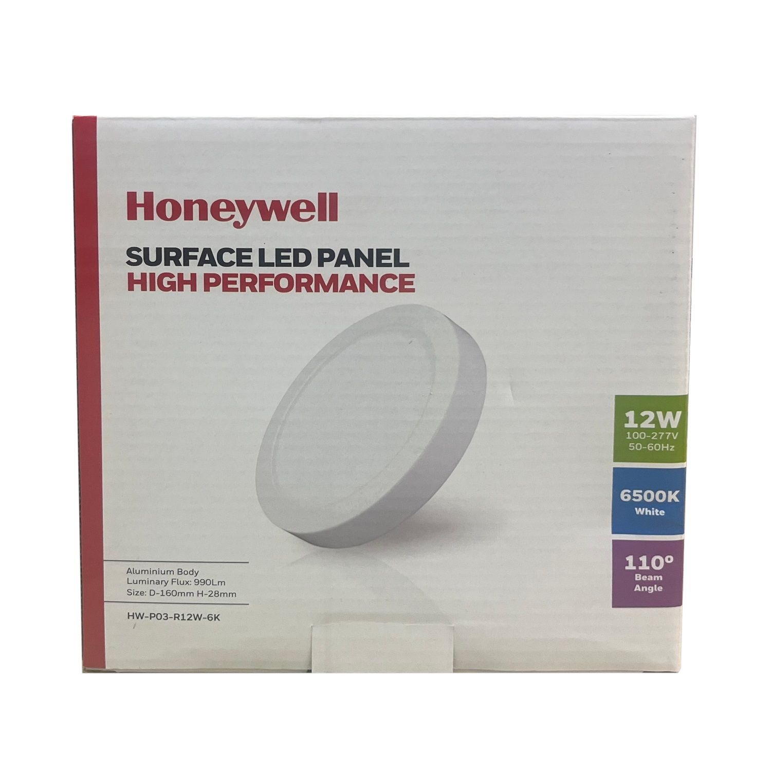 Honeywell LED Panel Light 12W (HW-P03-R12W-6K)