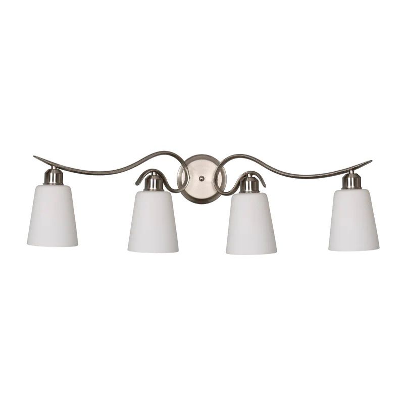 Home Delight Wall Lamp 4 light Fixture Satin Nickel / Silver (E028SN-4W)