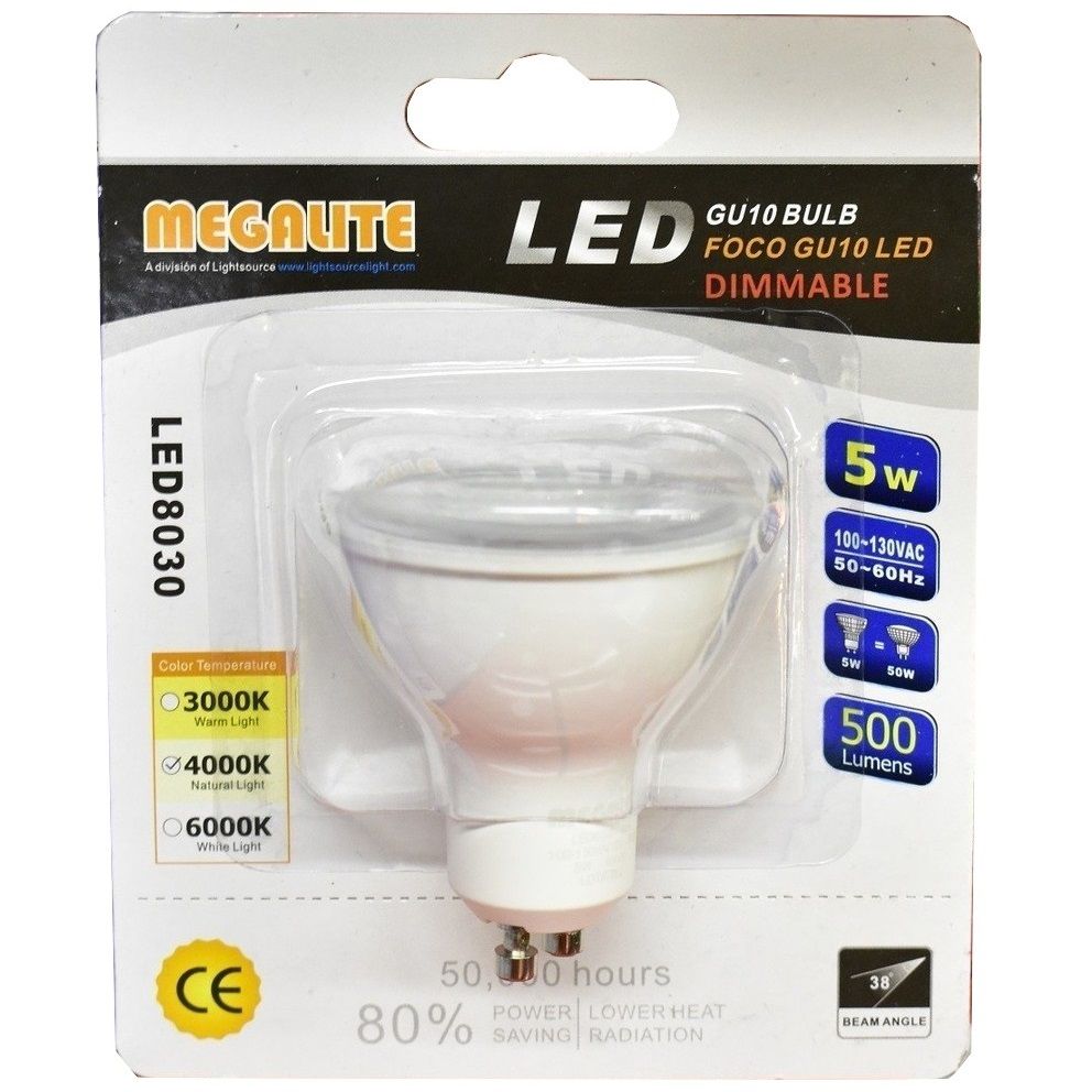 Megalite LED Bulb 5W 4000k (LED8030-4000K)
