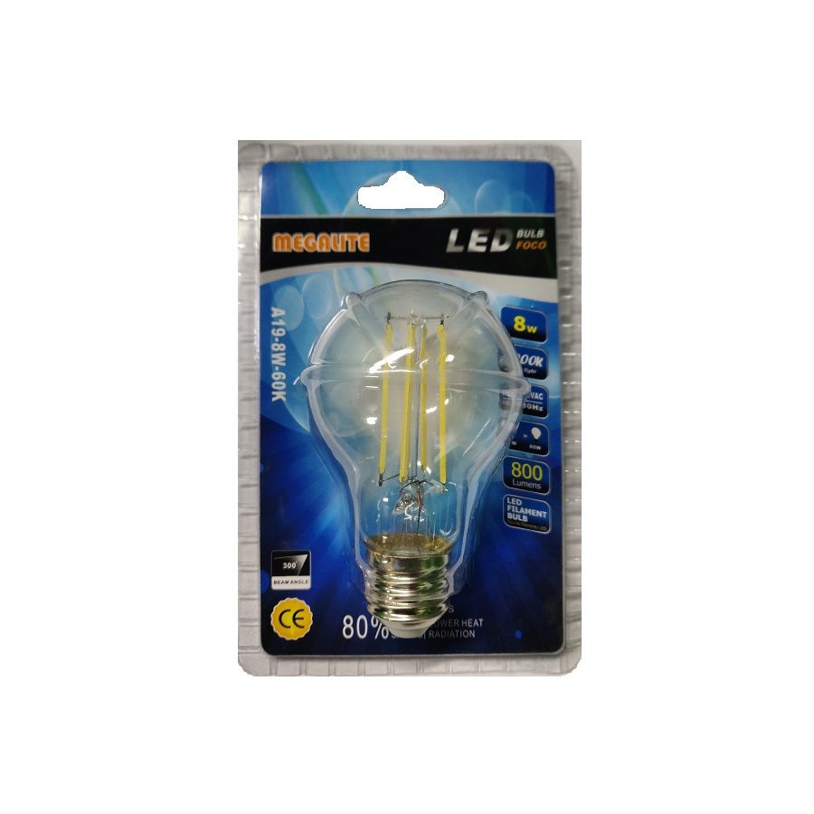 Megalite Led Bulb E27 8W 6000K