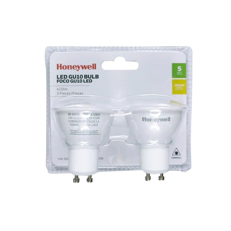 Honeywell LED Bulb GU10 5W 3000K 2 pk  (HW-BGU10-01-2PK-5W-3K)