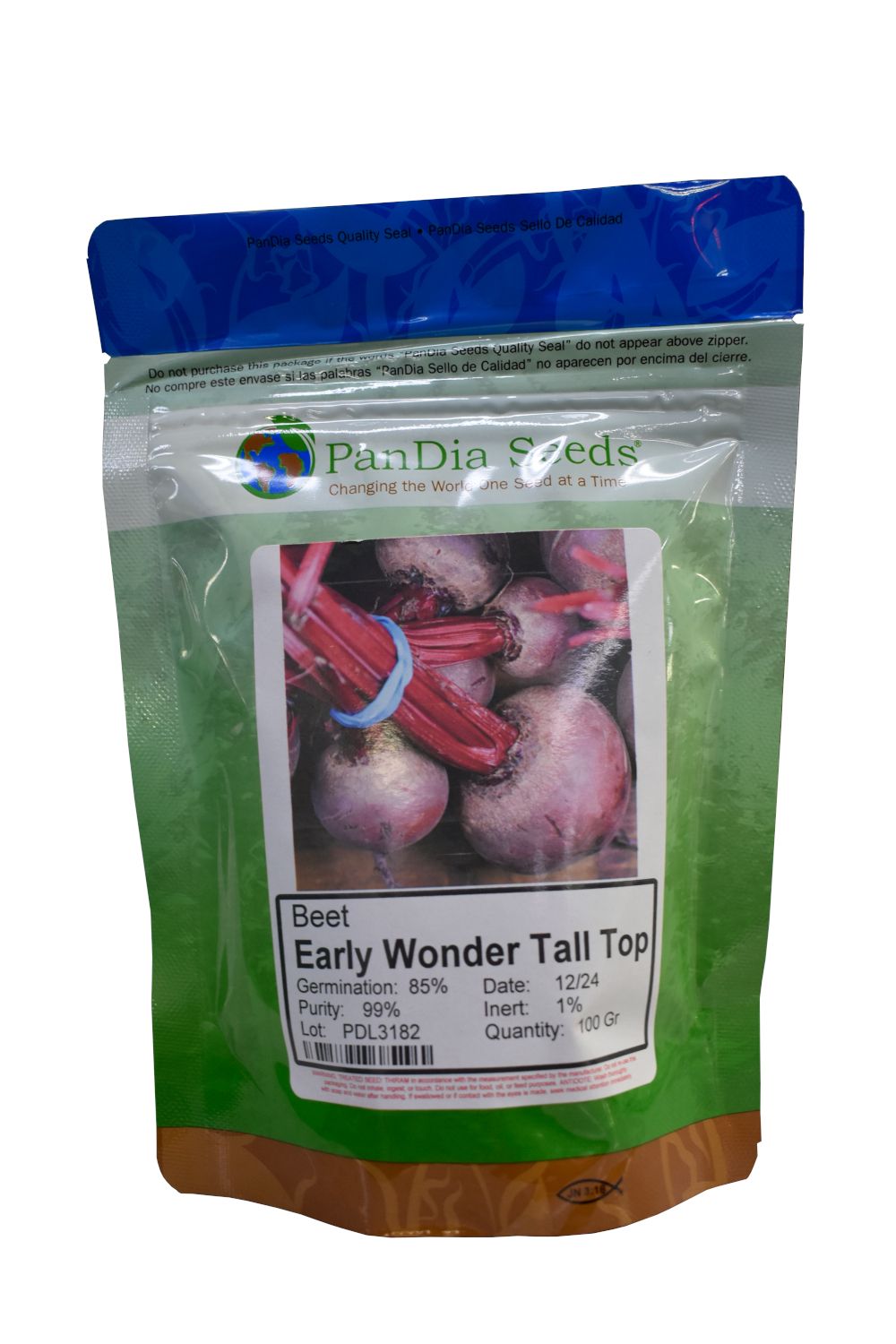 Pandia Early Wonder Tall Top Beet Seeds 100Gr