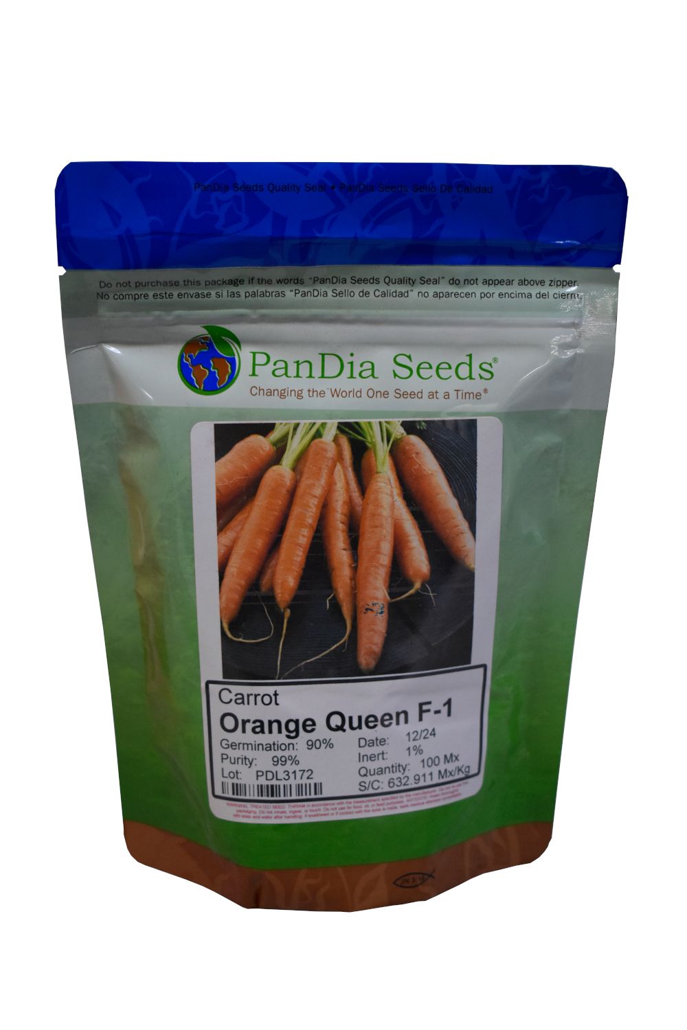 Pandia Orange Queen F-1 Carrot Seeds 100 Mx