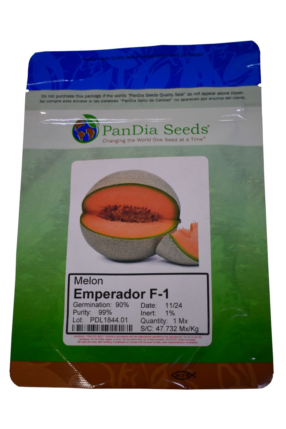 Pandia Emperador F-1 Melon Seeds 1 Mx