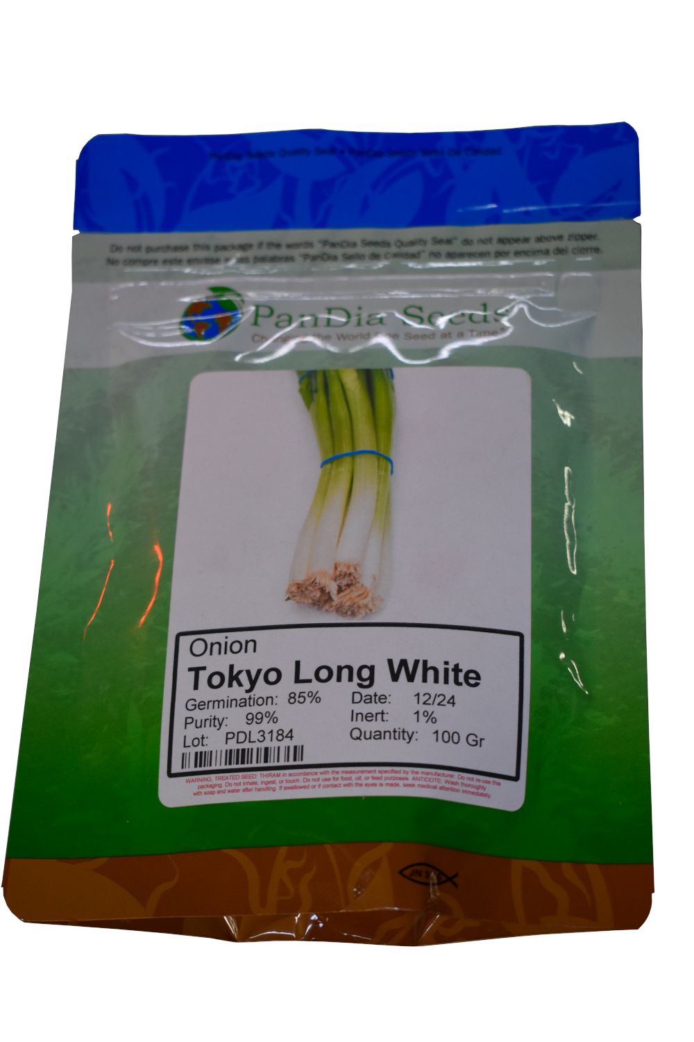 Pandia Tokyo Long White Onion Seeds 100Gr