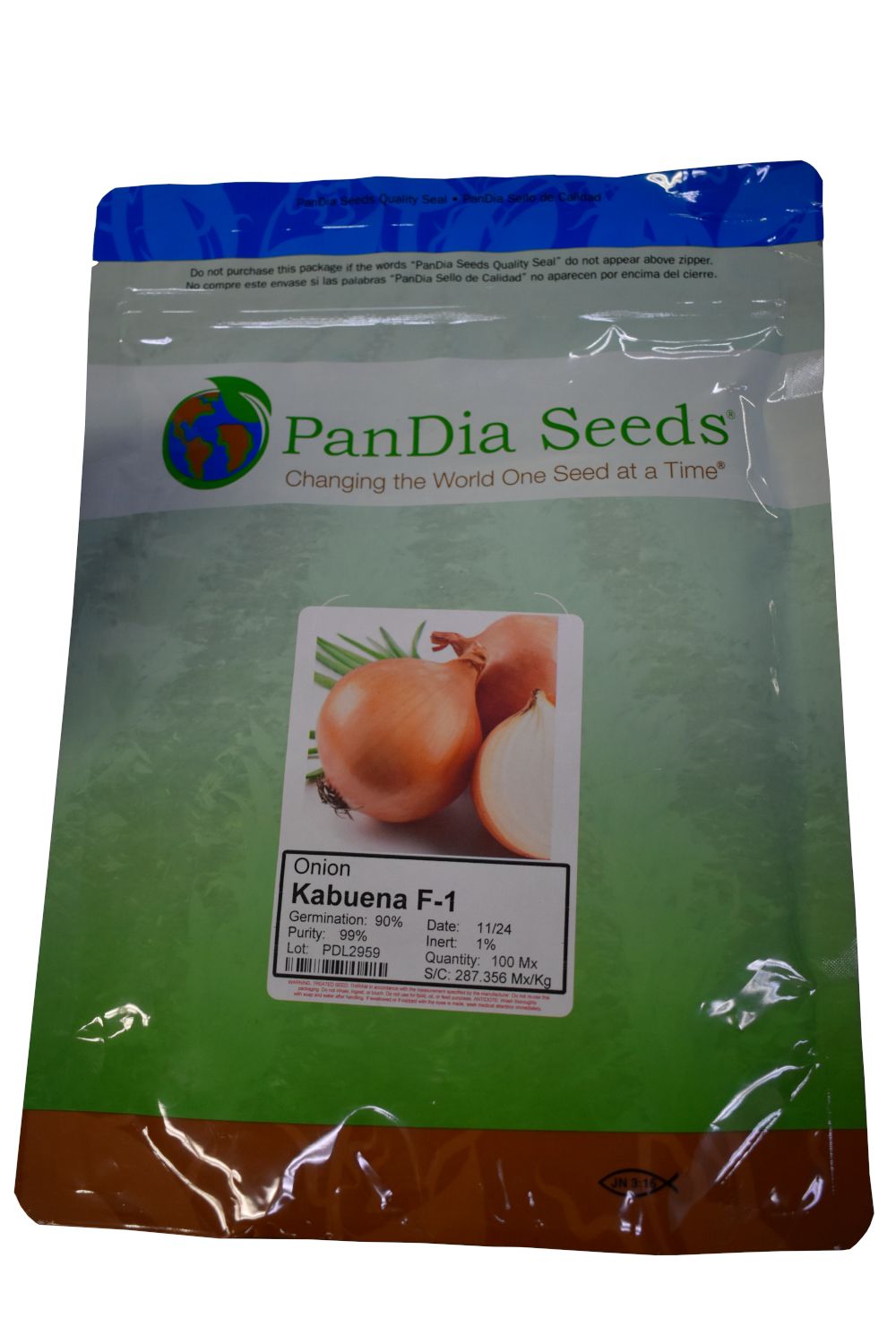 Pandia Kabuena F-1 Onion Seeds 100 Mx