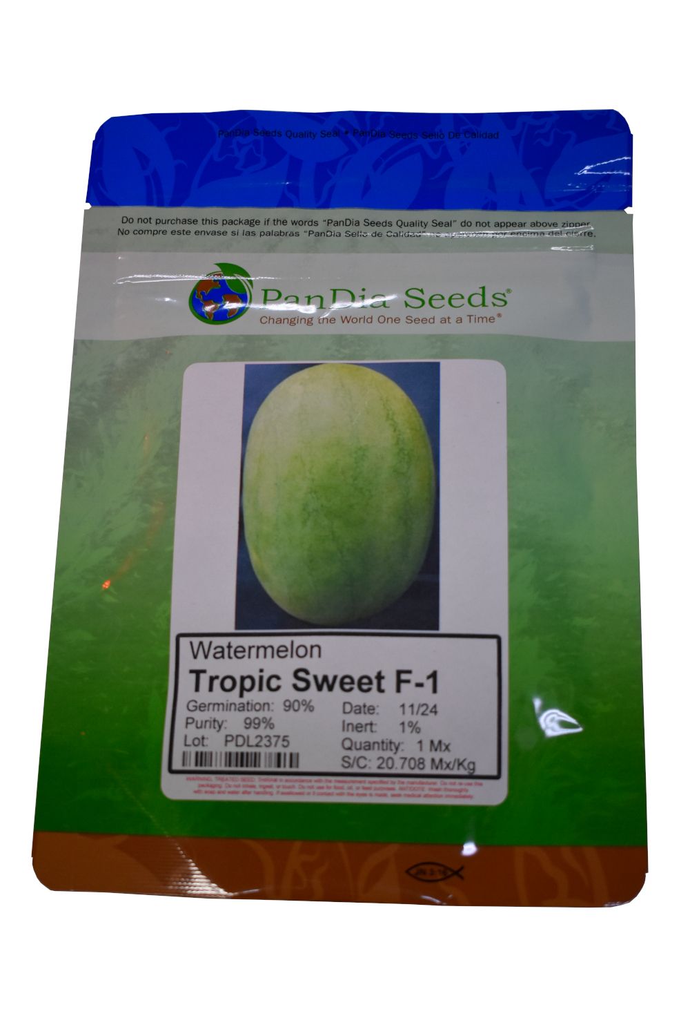 Pandia Tropic Sweet F-1 Watermelon Seeds 1 Mx