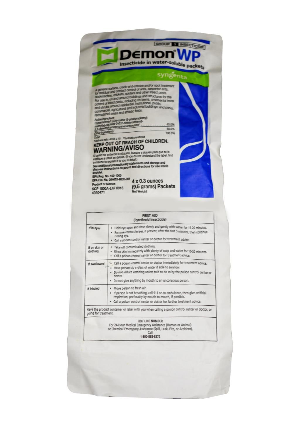 Demon WP Insecticide 9.6Grams 4pk