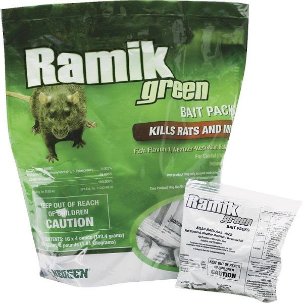 Ramik Rat Bait Green 4oz 60pk