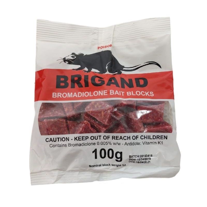Brigand Rat and Mouse Bait Blocks 100g