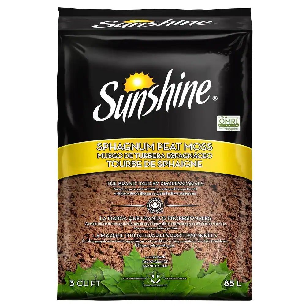 Sunshine Sphagnum Peat Moss 3 cu. ft. (301CFC003P)