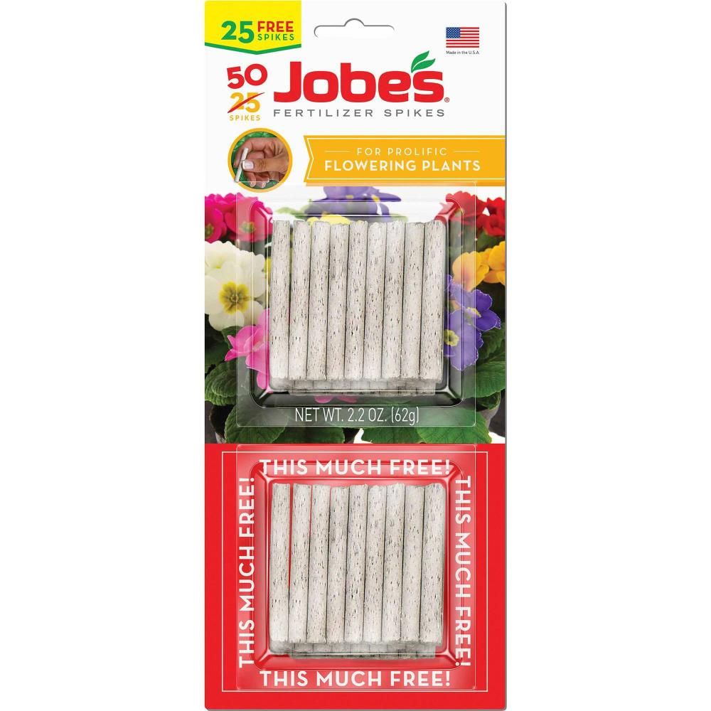 Jobes Gertilizer Spikes Flowering Plants 50pk (70422)