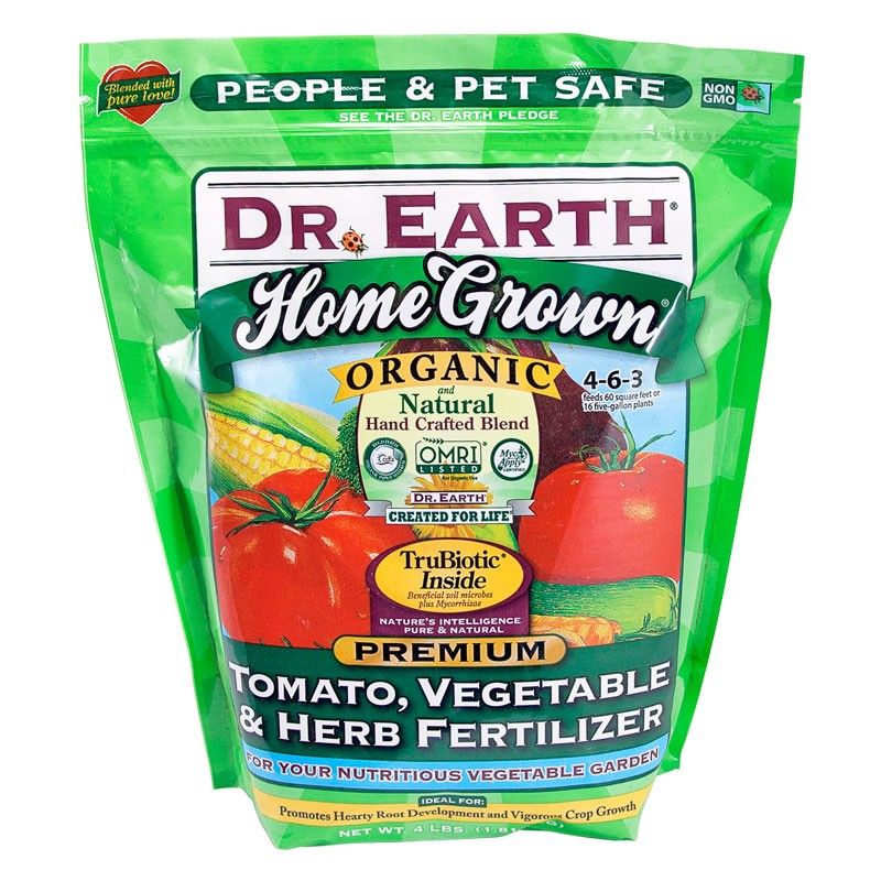 Dr. Earth 4-6-3 Tomato, Vegetable and Herb Fertilizer 4lb
