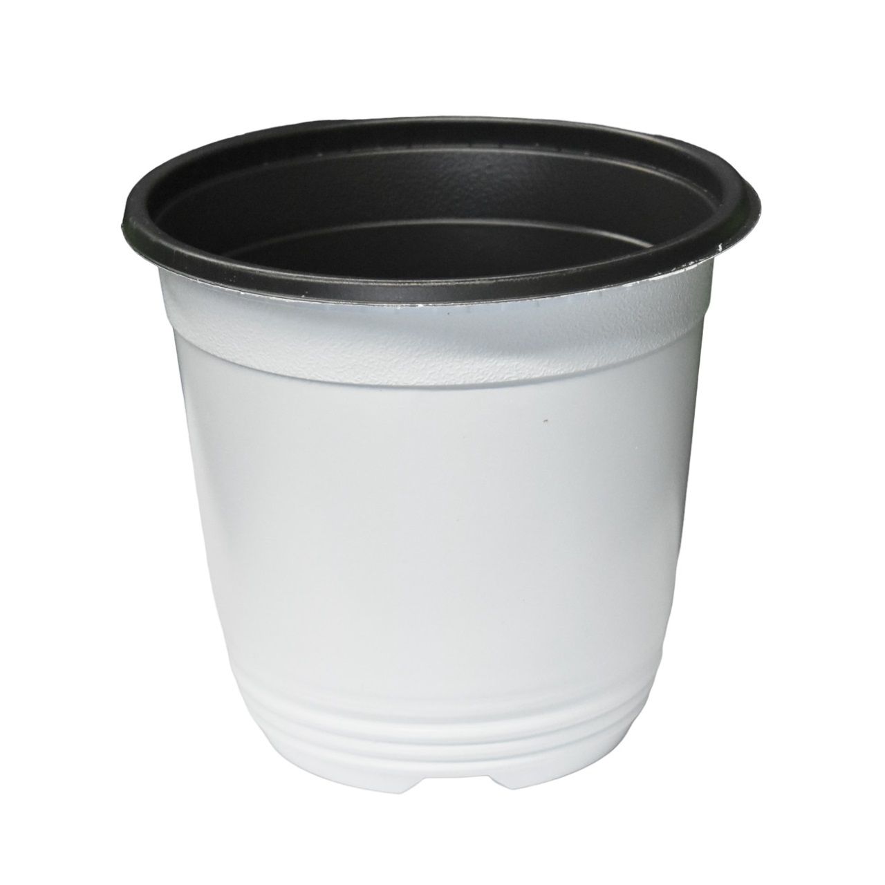 Plastic Flower Pot White 5-1/2 in. (BN150)