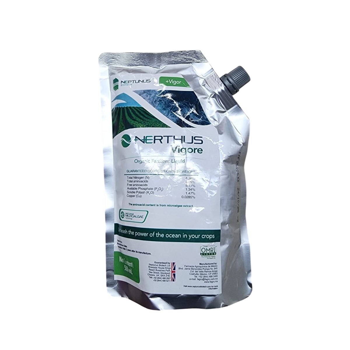 Nerthus Vigore Organic Fertilizer Liquid 500 ml