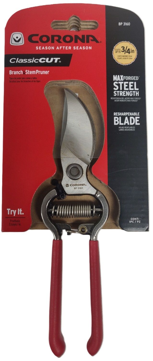 Corona Classic Cut Steel Bypass Pruners 8in (BP3160)