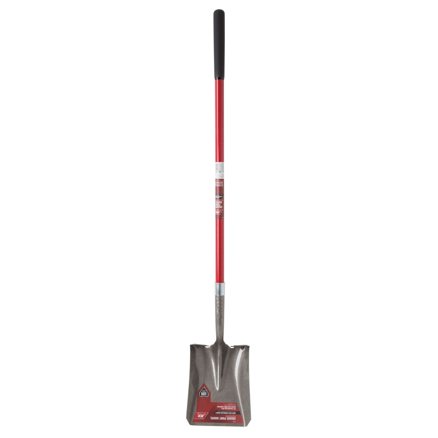 Ace Square Point Shovel with Fiber Glass Handle 48 in. (7011414)