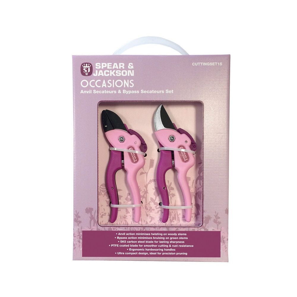 Spears And Jackson Compact Bypass Anvil Secateur Set (CUTTINGSET15)