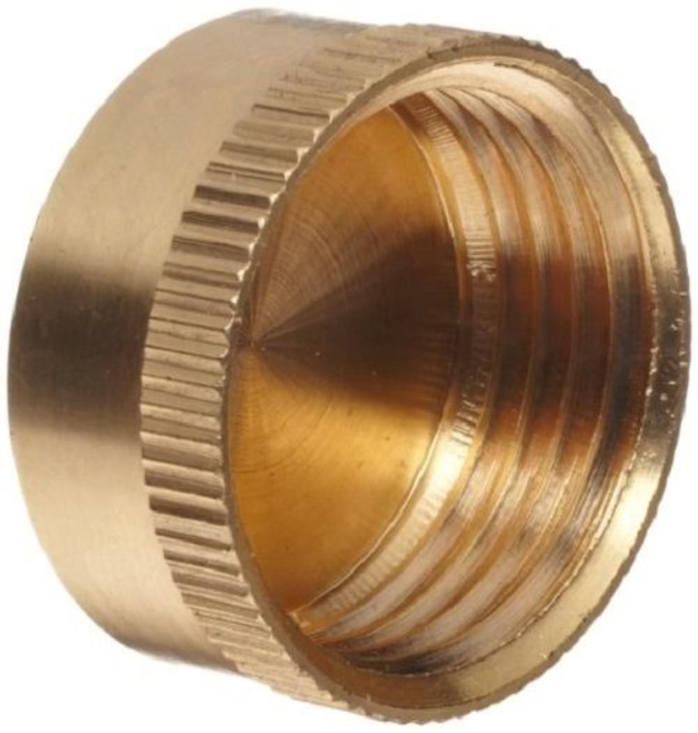 Hose End Brass Cap 3/4in