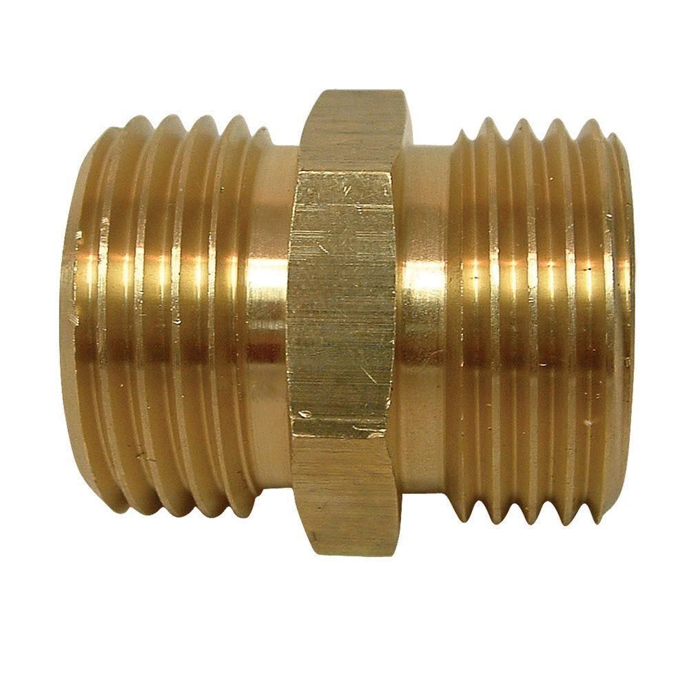 Hose Adapter Brass 3/4in MHT x 3/4 MPT x 1/2in FPT
