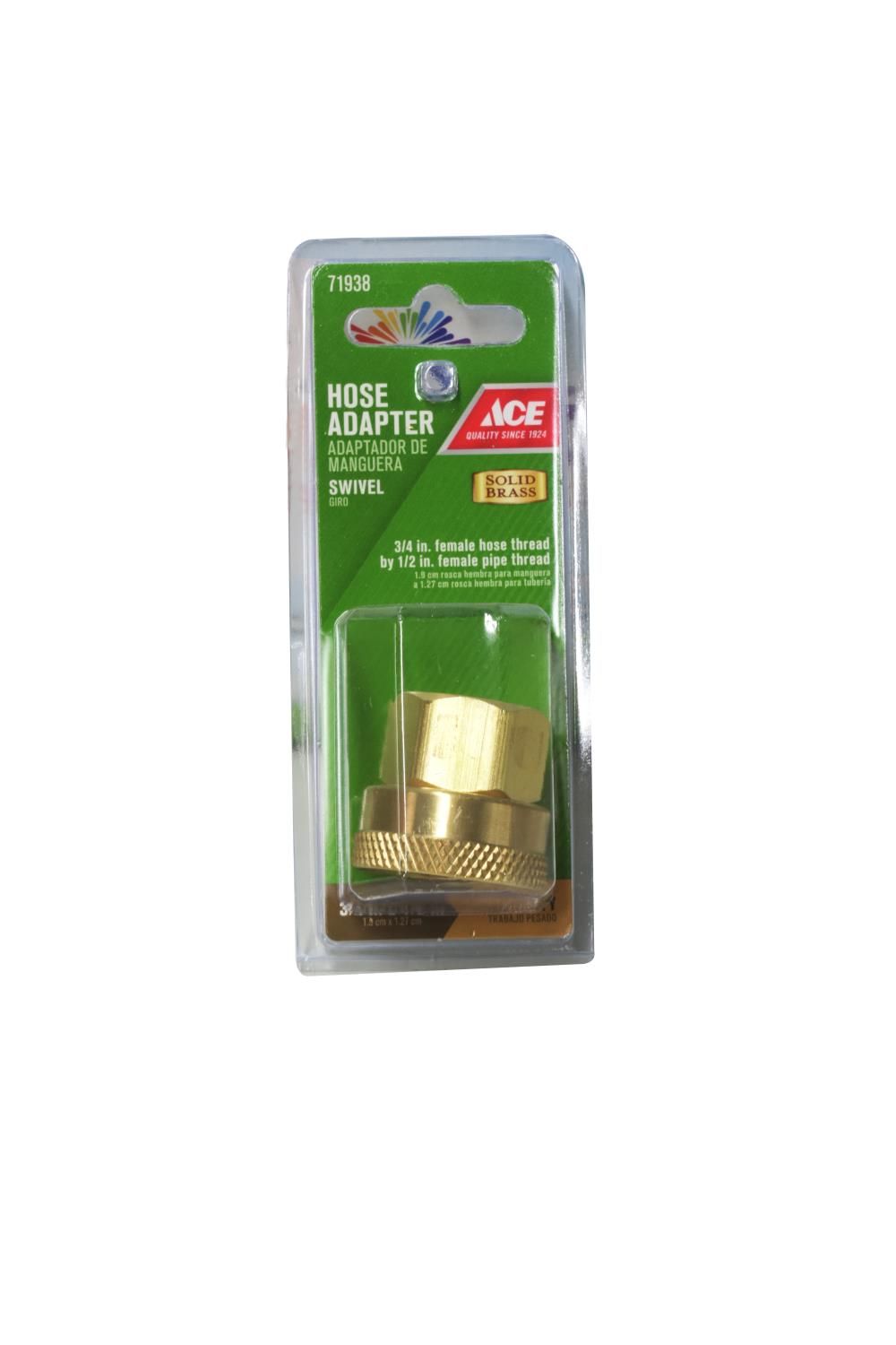 Swivel Female Hose Adapter 3/4in FHT x 3/4 FPT