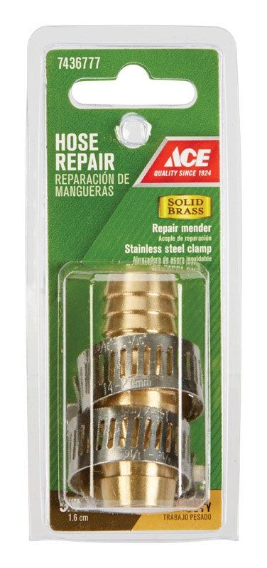 Hose Mender Barb Brass 5/8 x 5/8 (7436777)