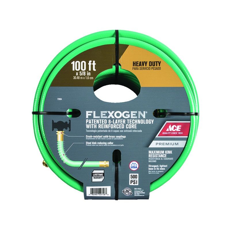 Flexogen Garden Hose Kink Resistant 5/8in x 100ft