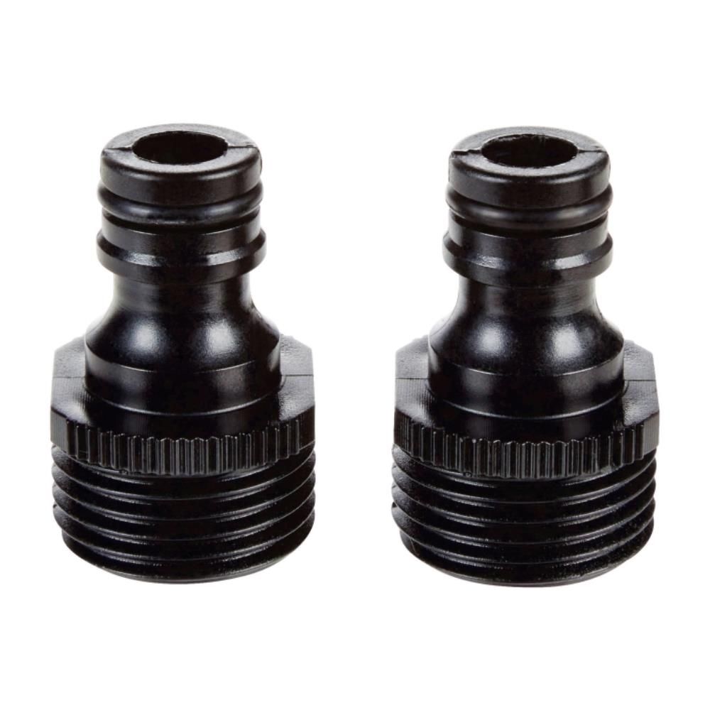 Plastic Quick Connector Coupling Male 2pk
