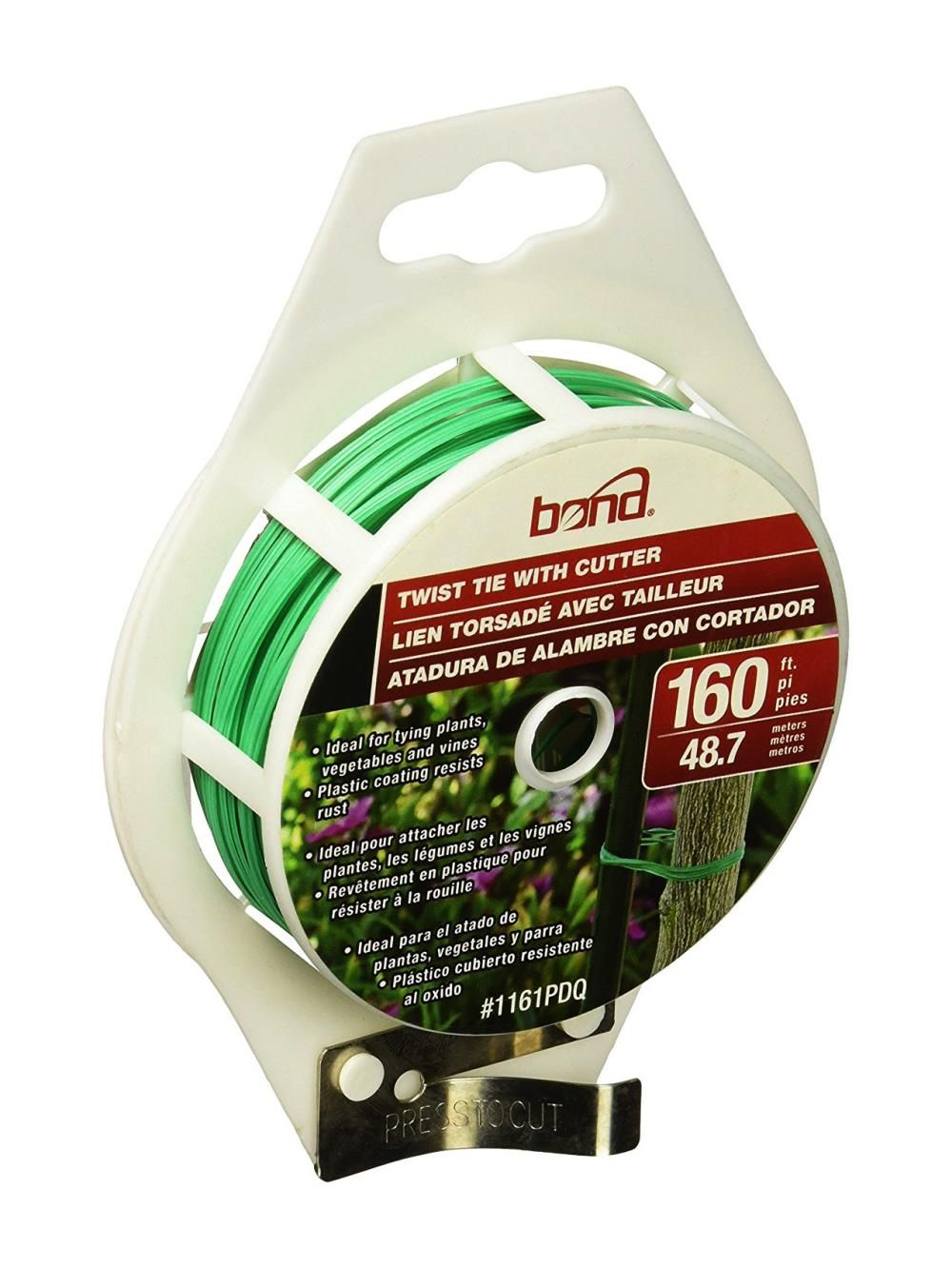 Green Plastic Coated Wire Ties 160ft