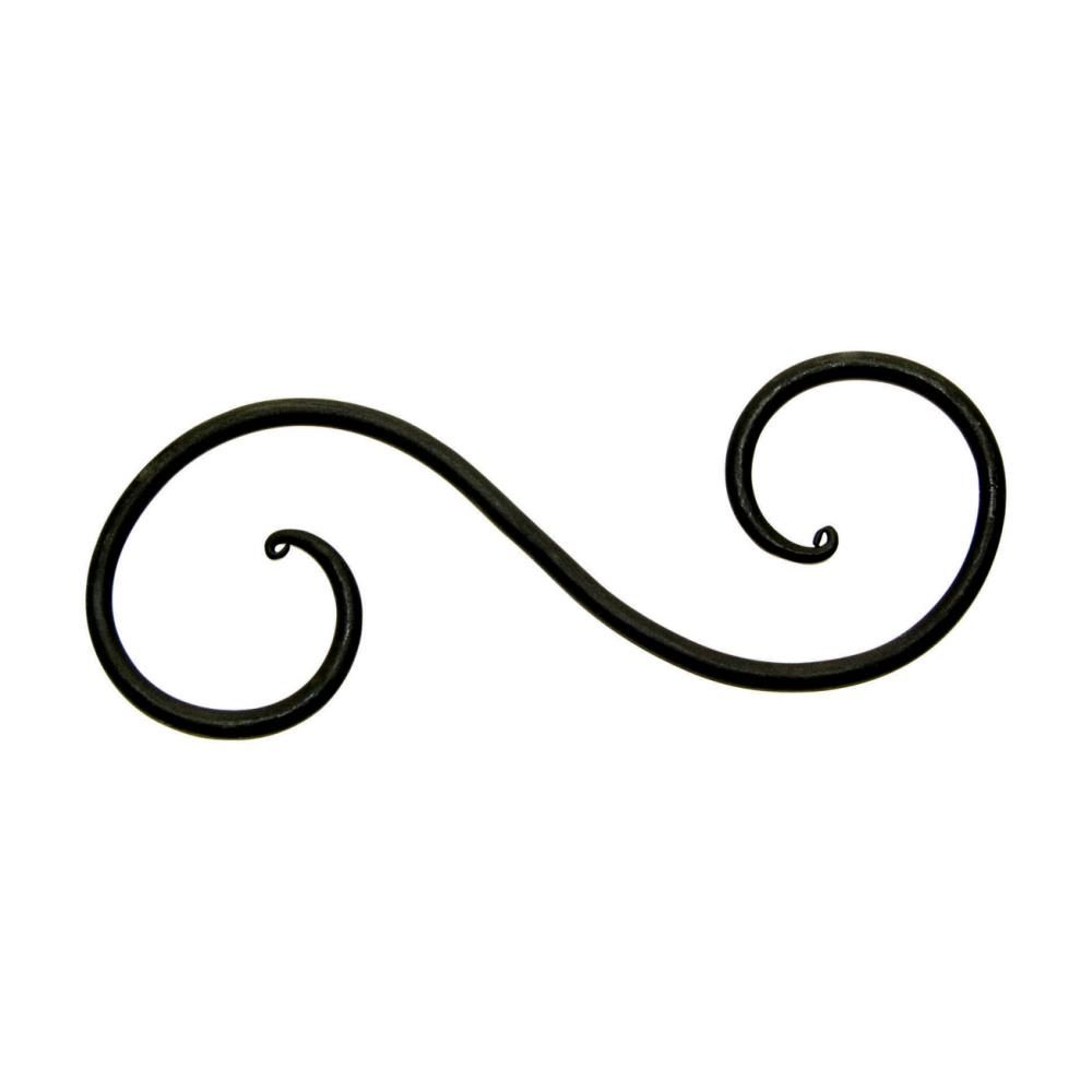 Panacea Black Steel S-Hook Plant Hook 6in D x 2-13/16in H x 9/32in W