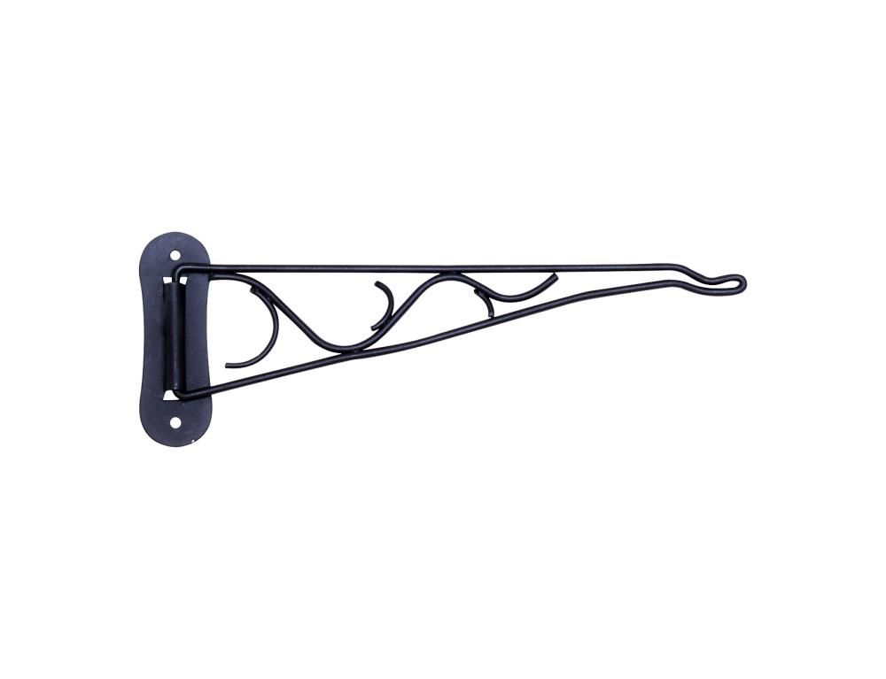 Panacea Black Steel Swivel Wall Plant Hook 10in