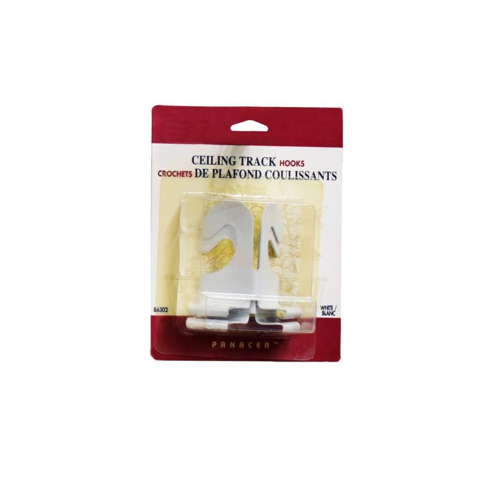 Panacea Steel White Ceiling Hook 2.1in W x 2in H x 1in D 2pk