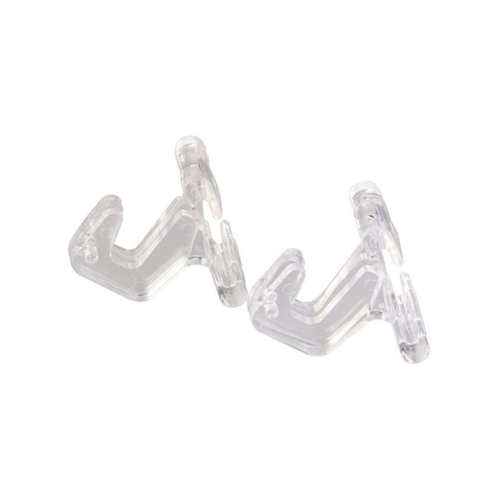 Panacea Clear Ceiling Hook 2.1in W x 2in H x 1.15in D 2pk