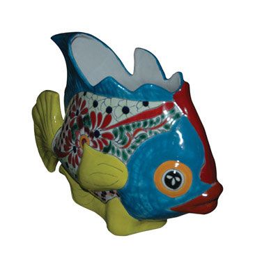 Planter Tropical Fish 7in