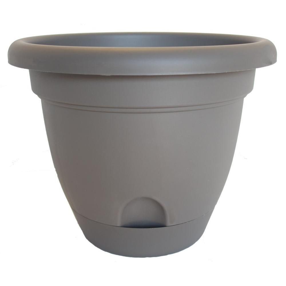 Lucca Planter Peppercorn 8in