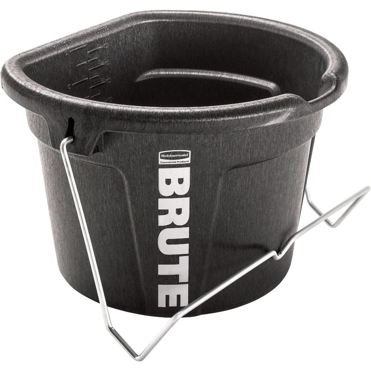Rubbermaid Brute Flat Back Feeder Bucket 2 Gal. 3-in-1
