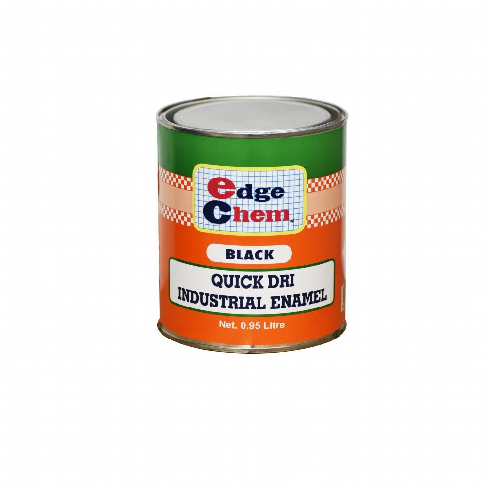 Edge Chem Quick Dri Industrial Enamel Black 1qt