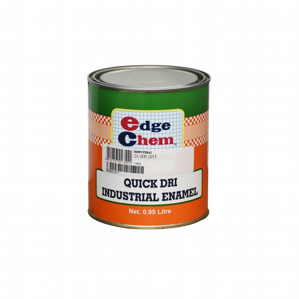 Edge Chem Quick Dri Industrial Enamel Silver 1qt