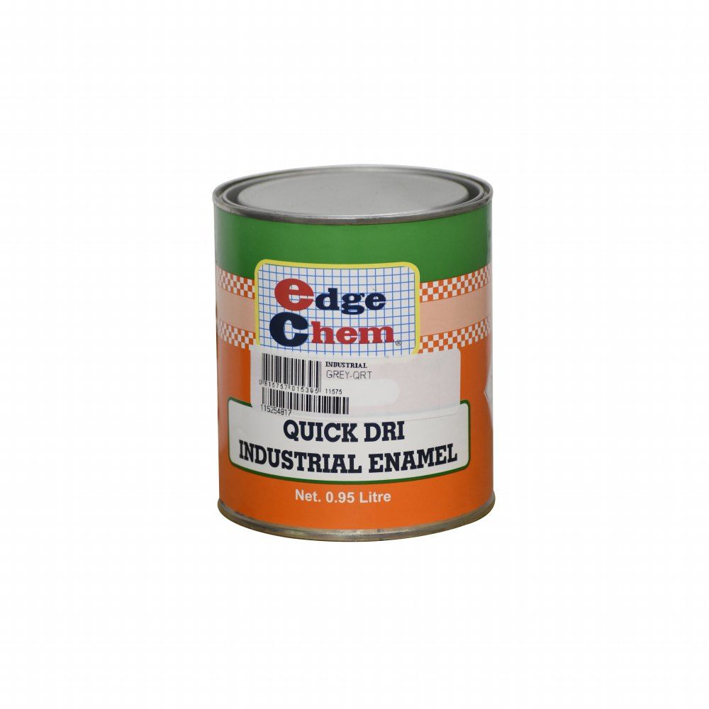 Edge Chem Quick Dri Industrial Enamel Grey 1qt