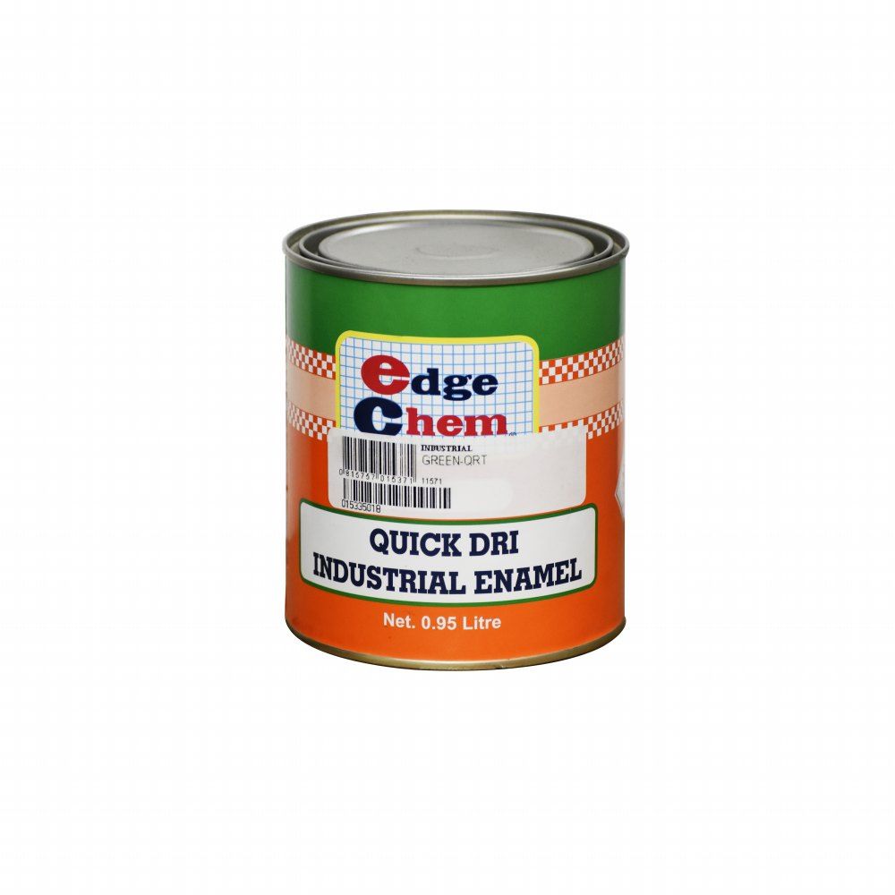 Edge Chem Quick Dri Industrial Enamel Green 1qt