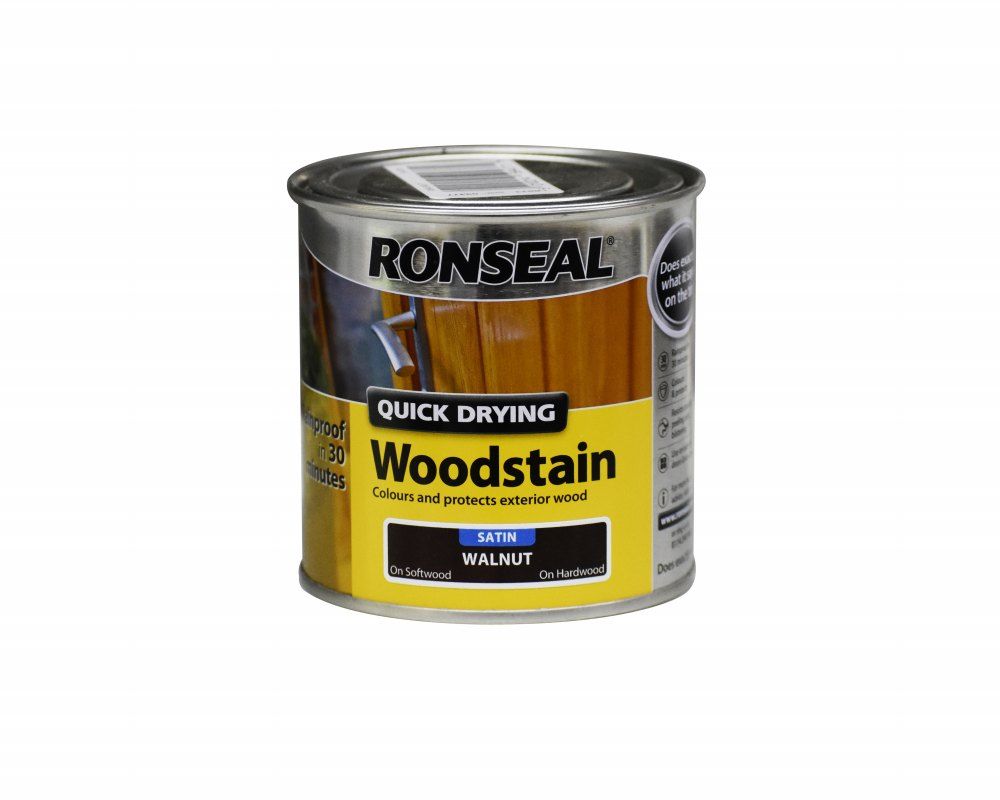 Ronseal Quick Drying Wood Stain Walnut 250ml